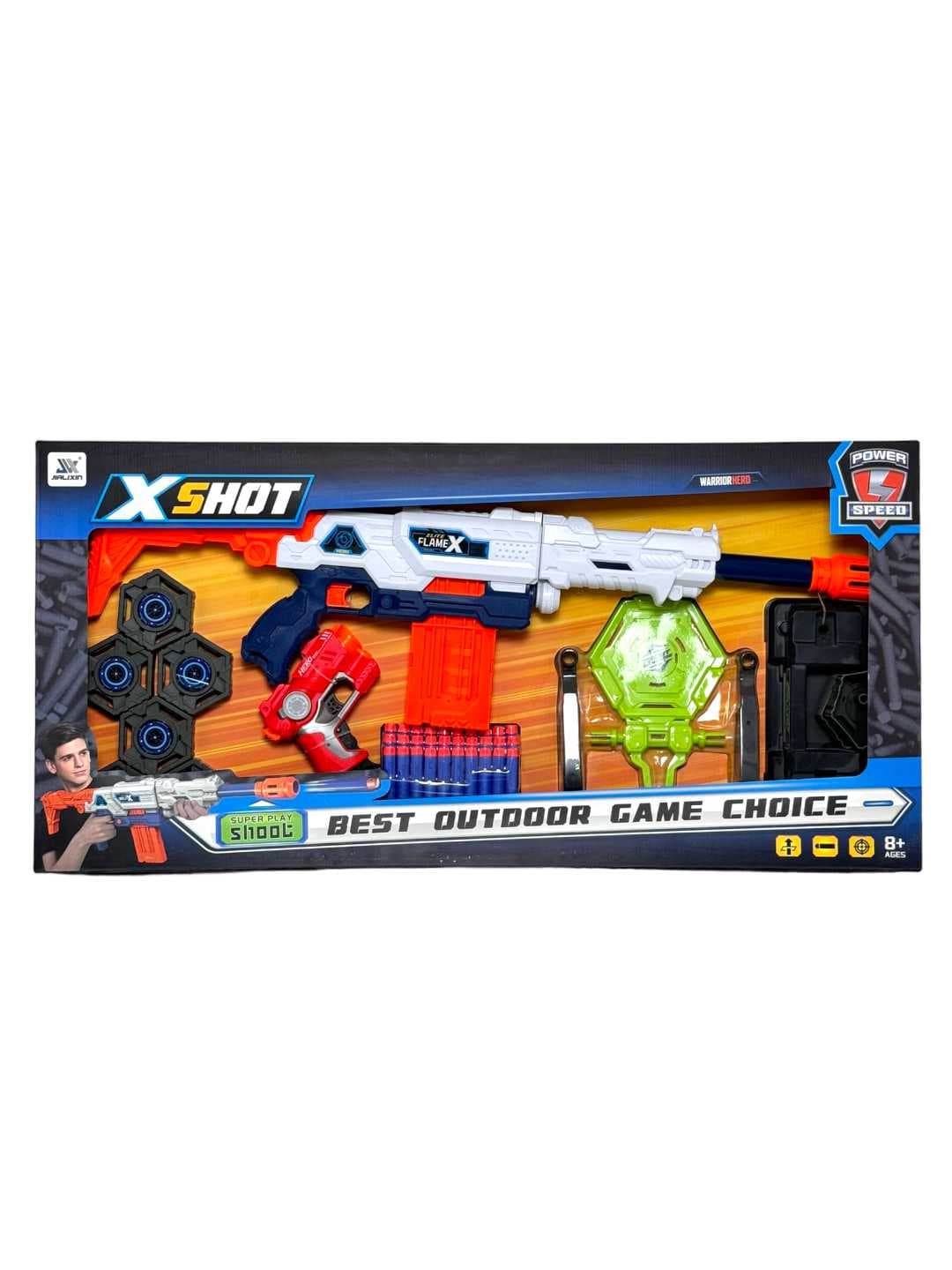 Игровой набор бластер X-Shot с пистолетом, мягкими пулями и мишенями для детей