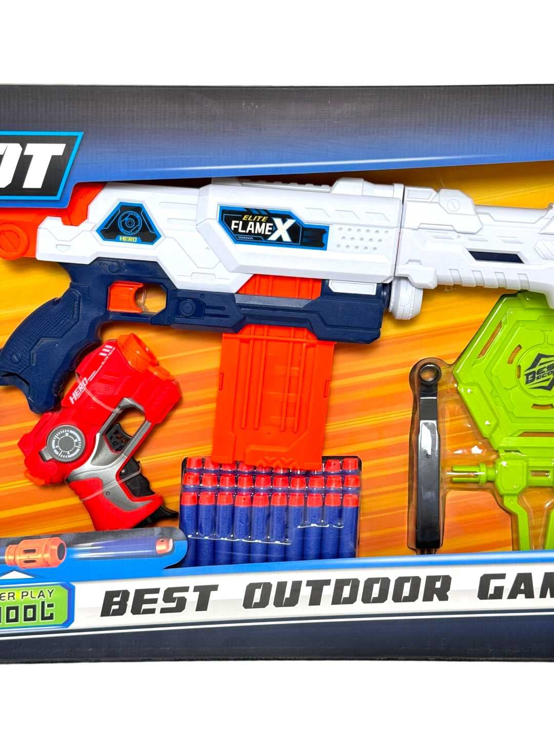 Игровой набор бластер X-Shot с пистолетом, мягкими пулями и мишенями для детей — фото 3