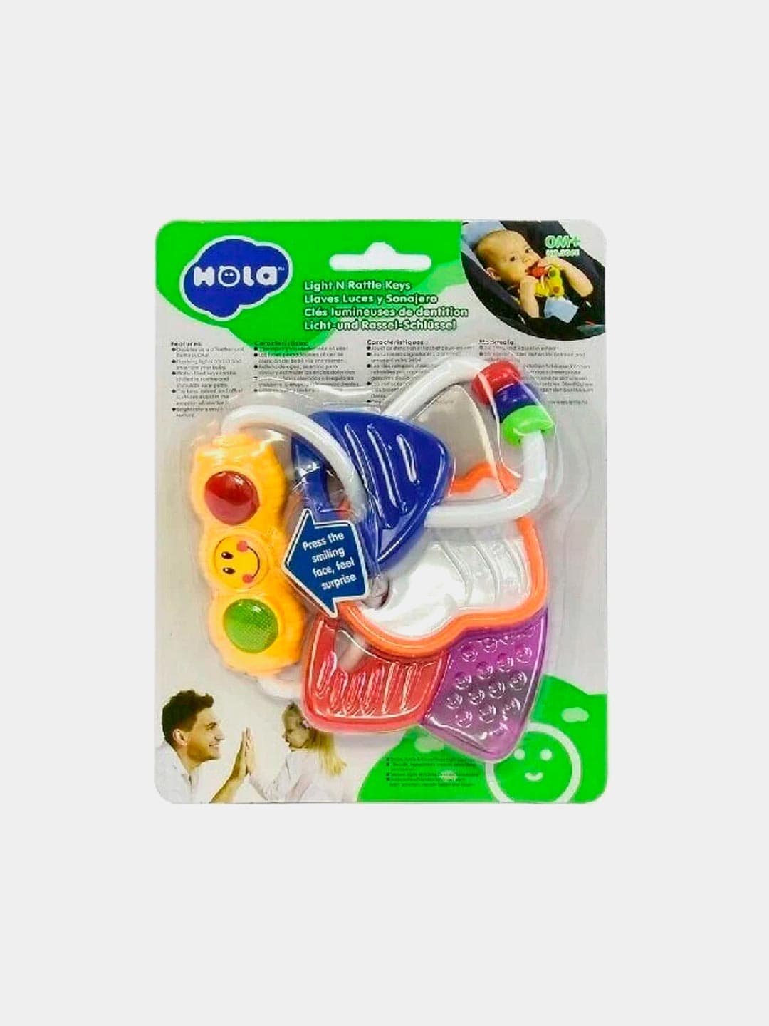 Погремушка-прорезыватель Hola Toys, Ключики, Для младенцев от 3 месяцев, Сенсорная стимуляция — фото 4