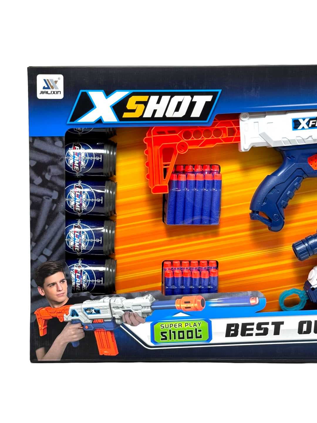 Детский бластер XSHOT, XFlame дизайн, для активных игр, развивающий меткость — фото 2
