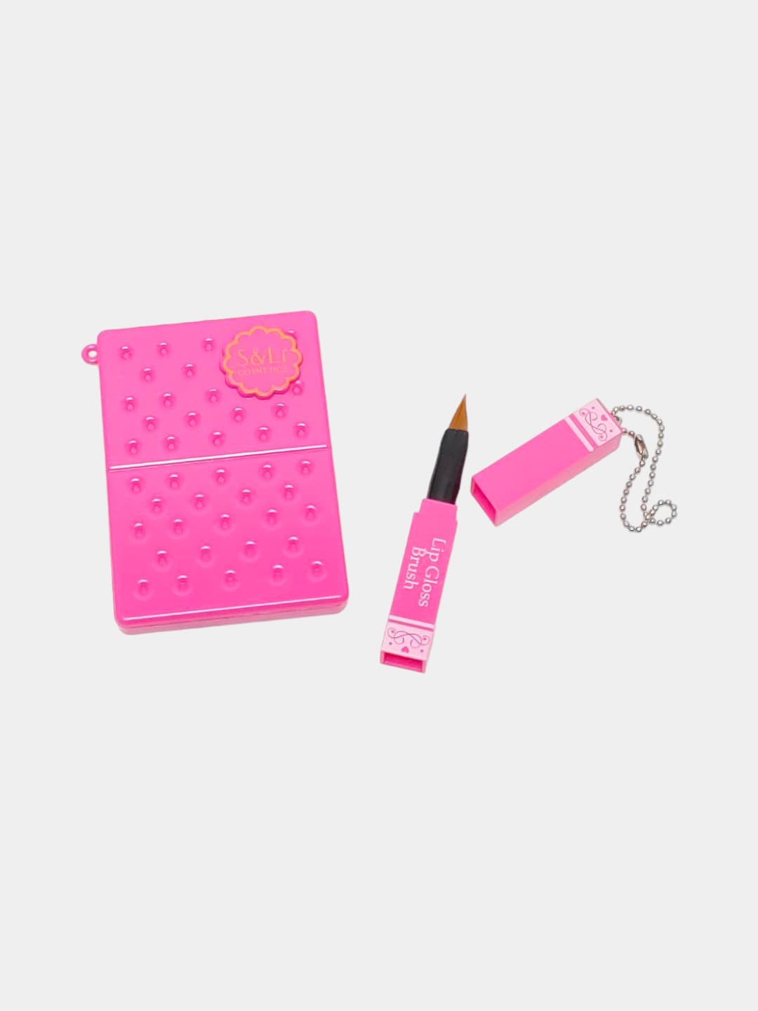 Детский набор косметики Cutie Makeup Keychain Set, Брелок + палетка теней, румяна, блеск, Для девочек 5+, Безопасная формула — фото 4