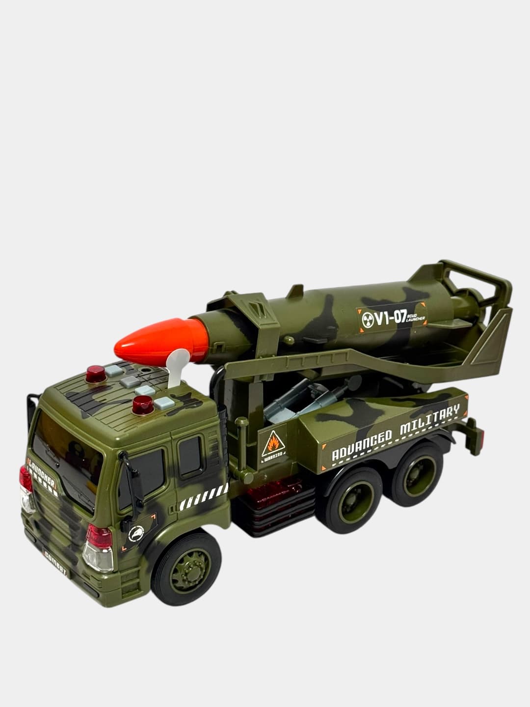 Машина ракетница военная Launcher инерционная со светом и звуком 1:16 — фото 2
