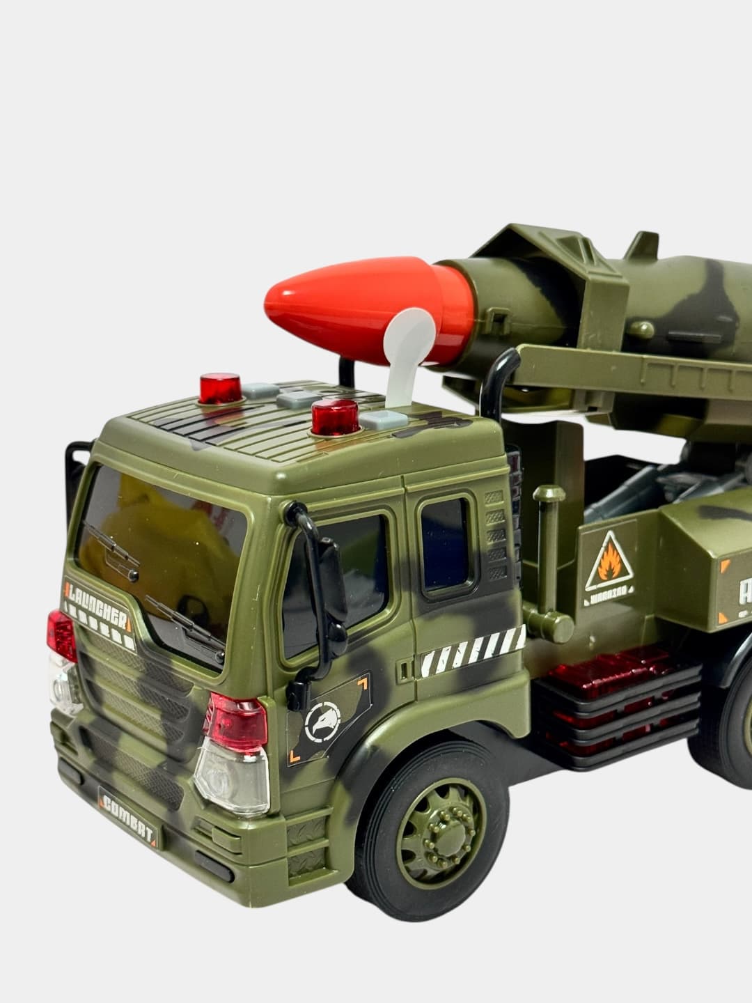 Машина ракетница военная Launcher инерционная со светом и звуком 1:16 — фото 3