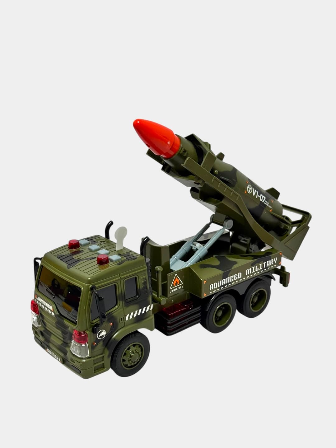 Машина ракетница военная Launcher инерционная со светом и звуком 1:16 — фото 5