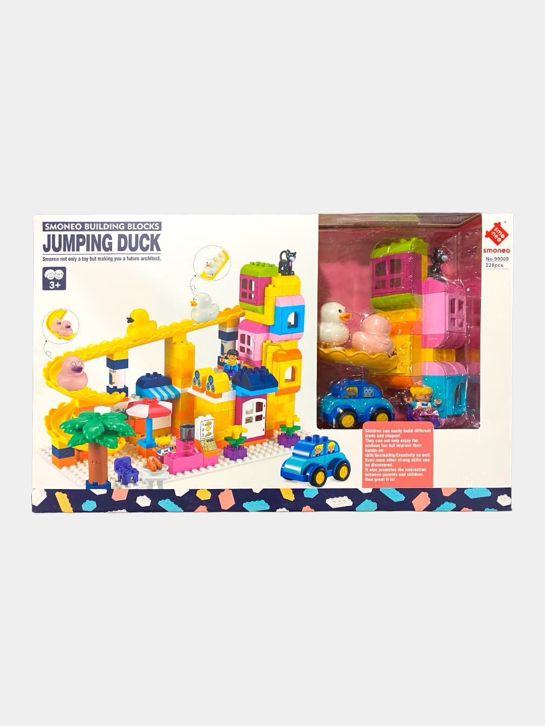 Конструктор Jumping Duck, 228 деталей, для детей от 3 лет, развивающий иБезопасный — фото 4