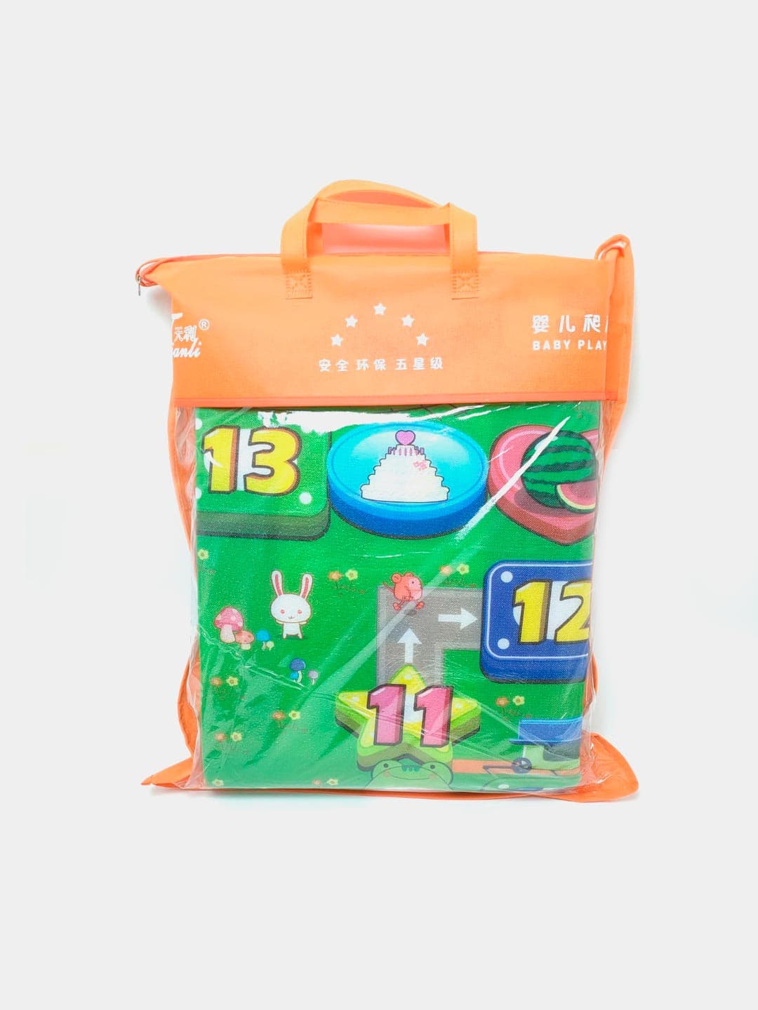 Развивающий игровой коврик Baby Play 190х180 см, мягкий, обучающий, для новорожденных — фото 5