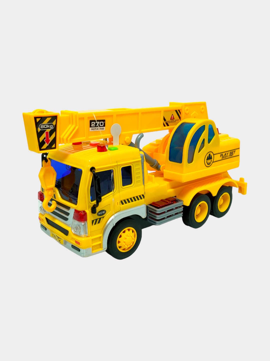 Инерционный автокран Wenyi Builder, Поворотная стрела, Для детей 3+, Развивающие ролевые игры — фото 4