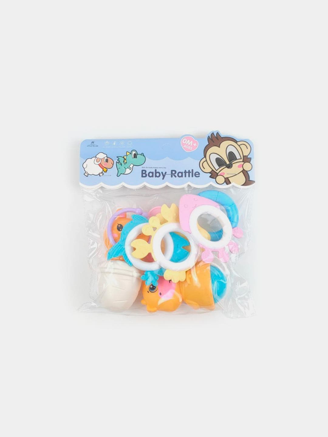 Погремушка Baby Rattle, Мягкая, Для новорожденных, С прорезывателем