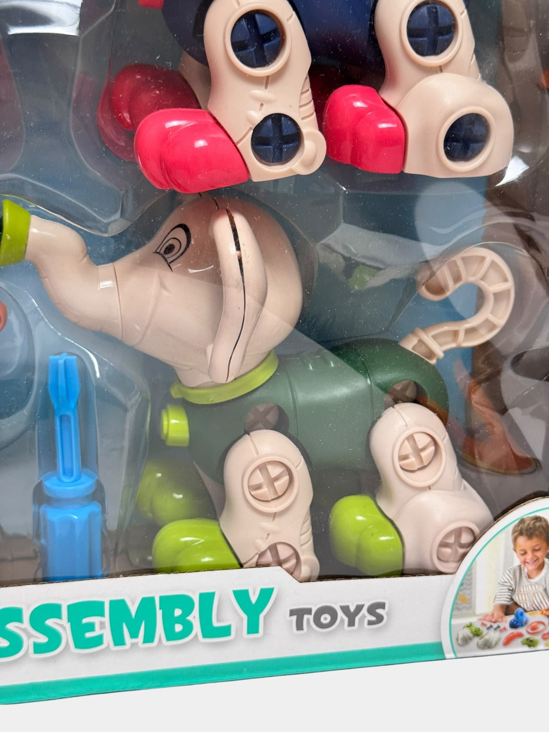 Конструктор Cute Assembly Pets, Животные с отверткой, Развивающие игрушки для детей от 3 лет, Безопасный пластик — фото 8
