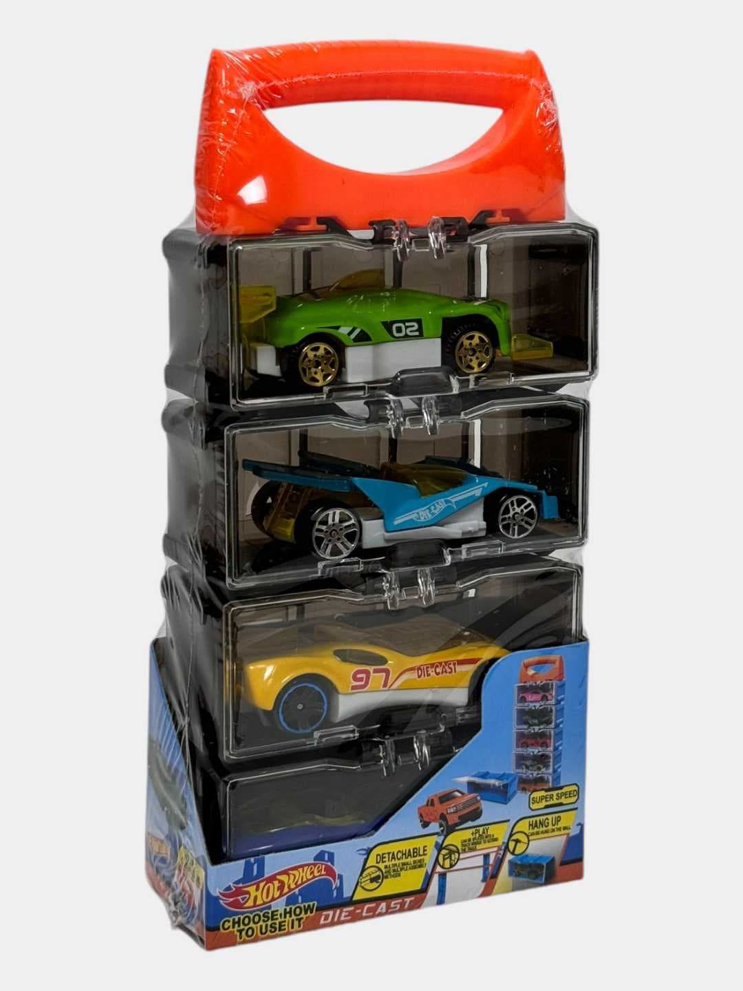 Металлические машинки Hot Wheels 4 в 1 для детей Монтессори — фото 3