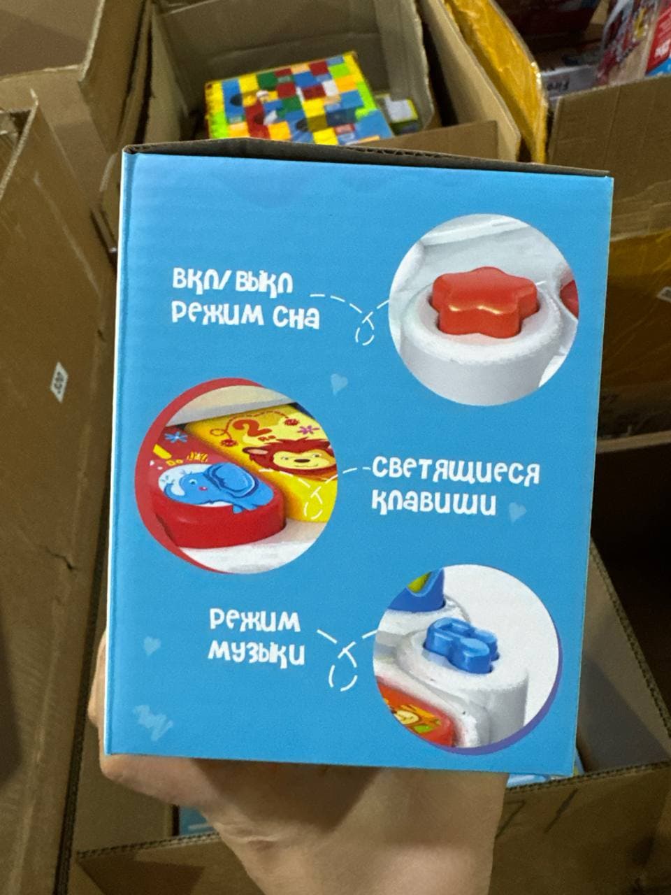 Погремушка-пианино музыкальная, с клавишами и дугой, для младенцев от 6 мес — фото 3