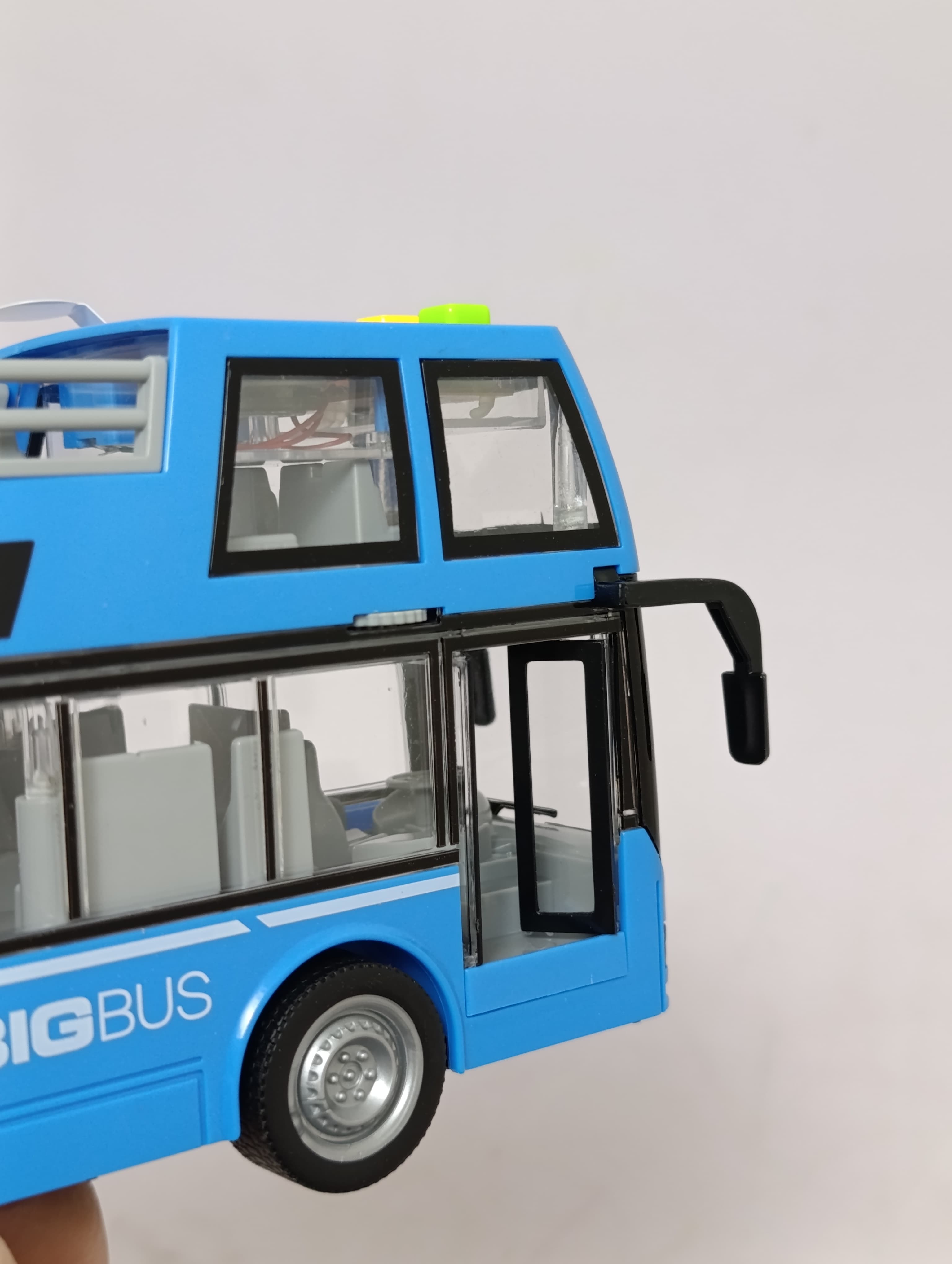 Автобус с открытым верхом City Tour Bus WENYI 1:16 инерционный двухэтажный со светом и звуком — фото 7