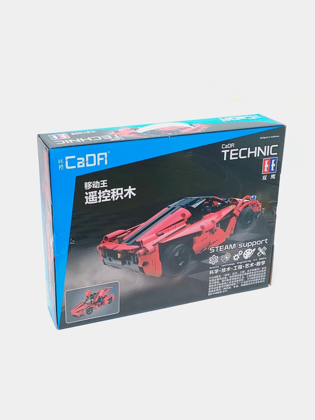 Радиоуправляемый конструктор CADA TECHNIC Red Storm Гоночная машина на пульте, 380 деталей — фото 2