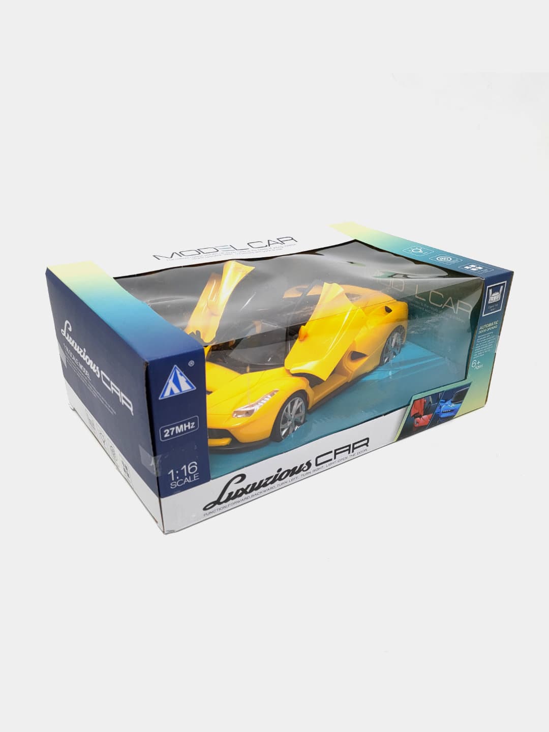 Машина на радиоуправлении FERRARI 1:16, открывающиеся двери, свет, для детей