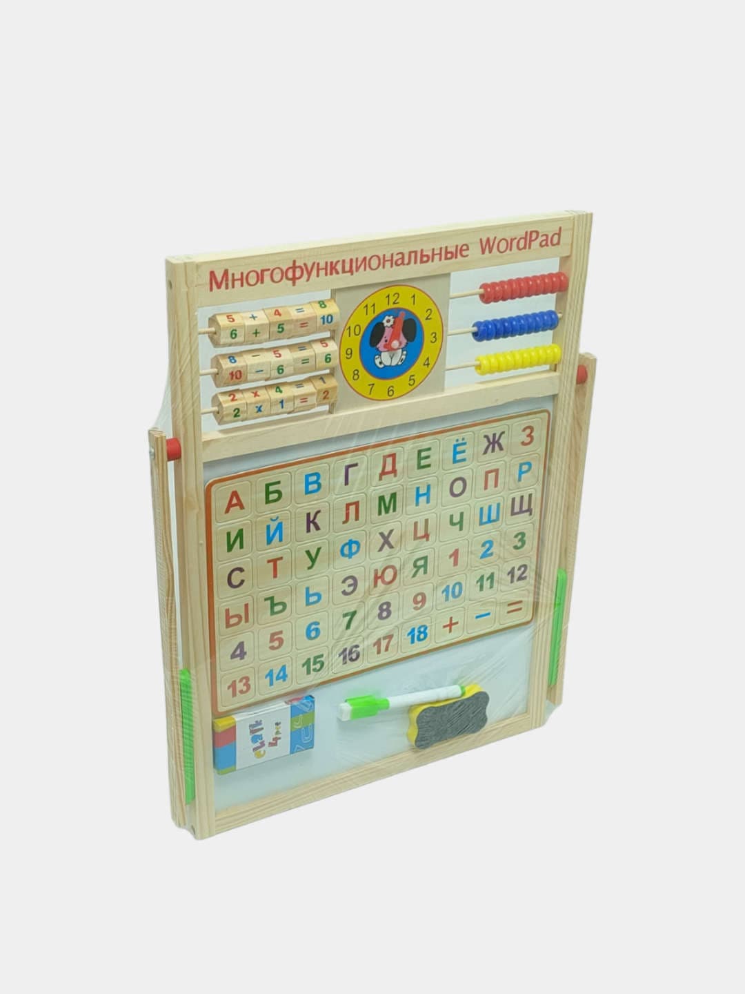 Развивающий мольберт WordPad, Обучение алфавиту и счету, Для детей от 3 лет Магнитная доска — фото 2