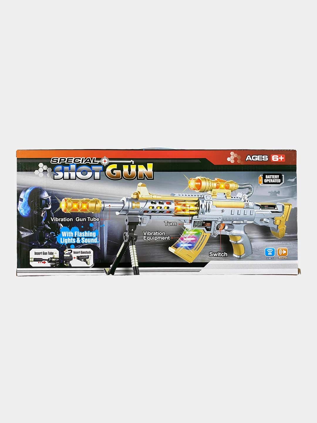 Музыкальный автомат Special Shotgun со светом, звуком и вибрацией для детей