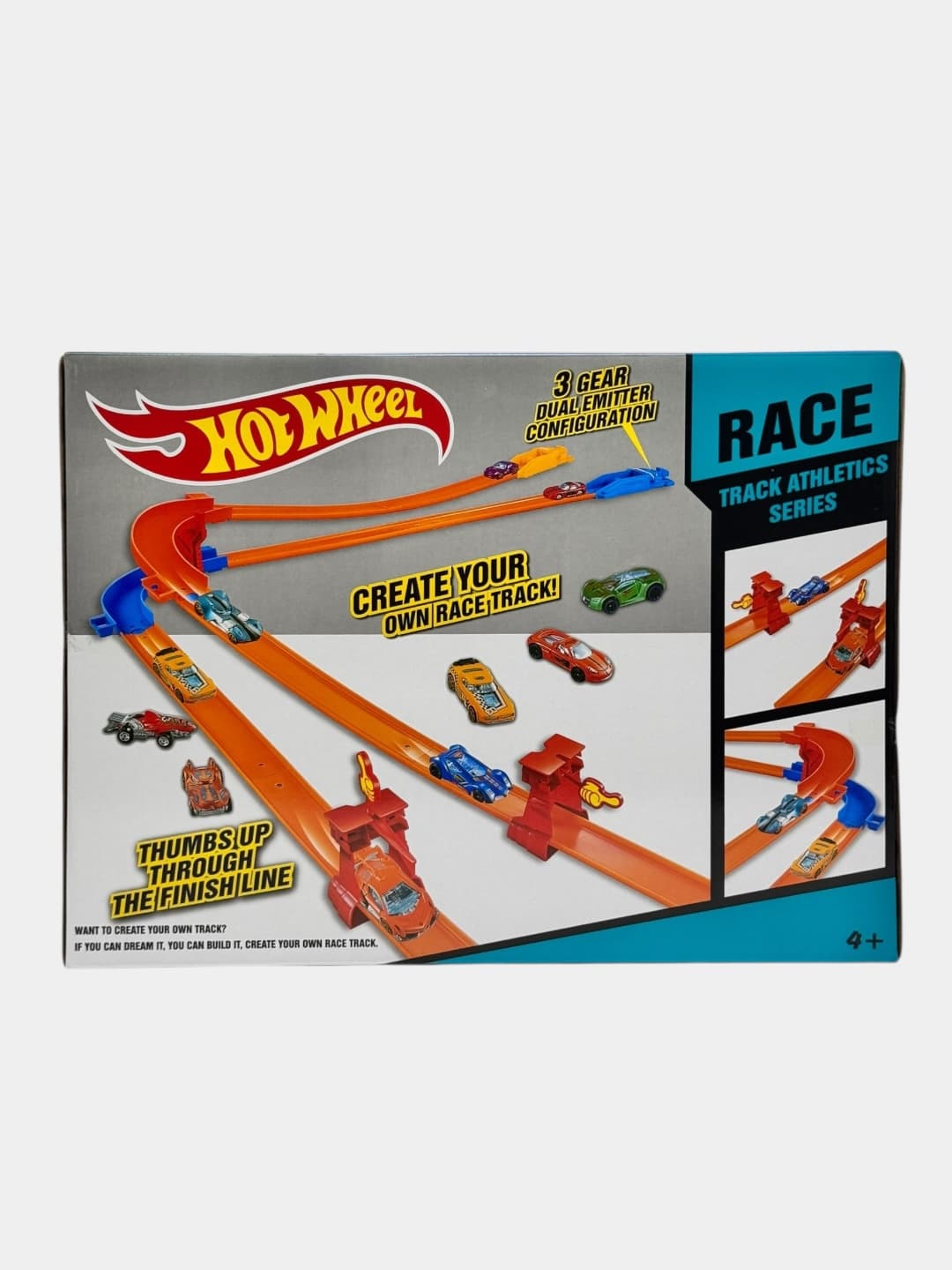Детский трек Hot Wheel с 3-ходовой конфигурацией для гонок — фото 3