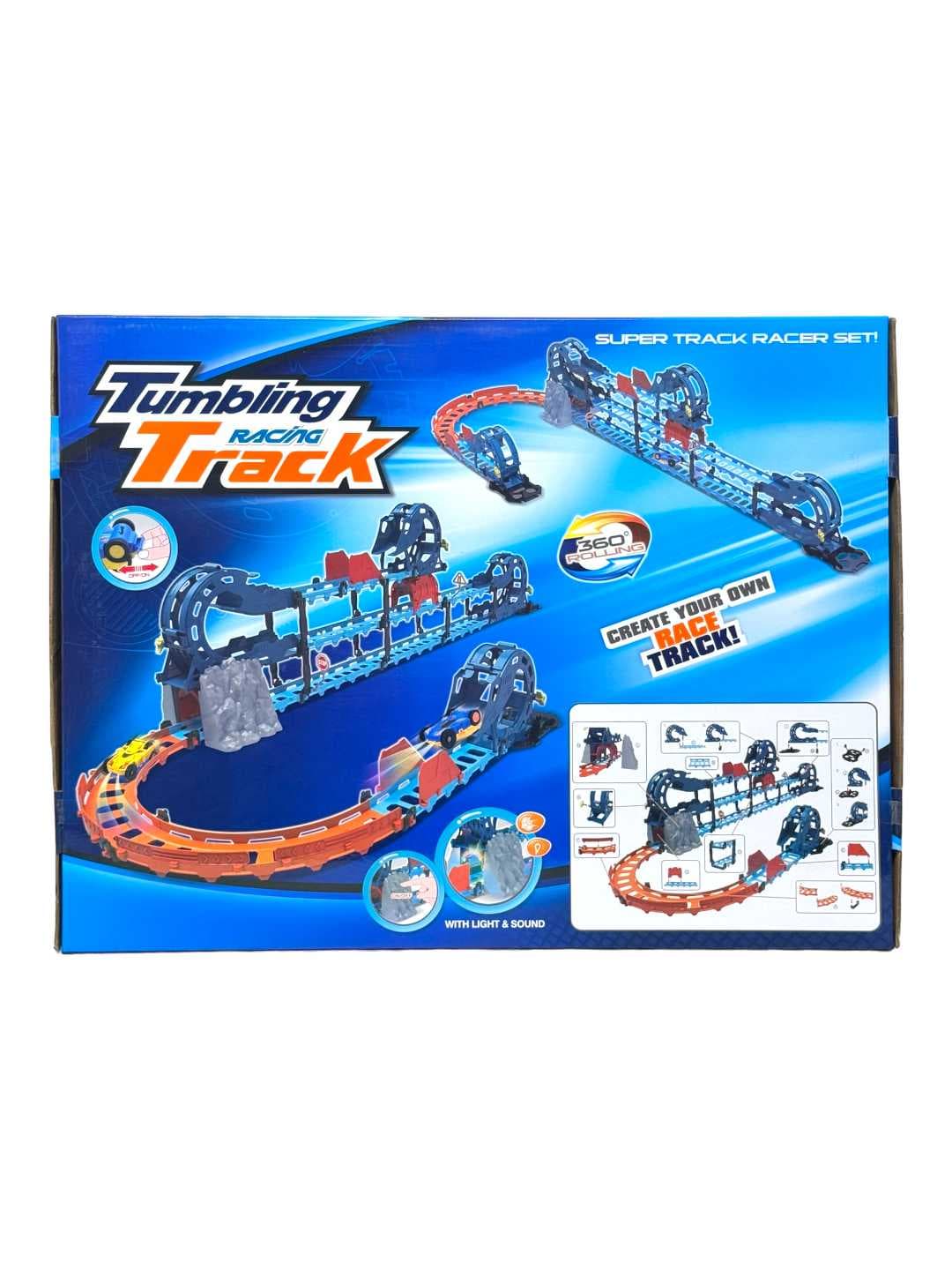 Гоночный трек Tumbling Racing, 67 деталей, для детей от 3 лет, с LED машинкой — фото 2