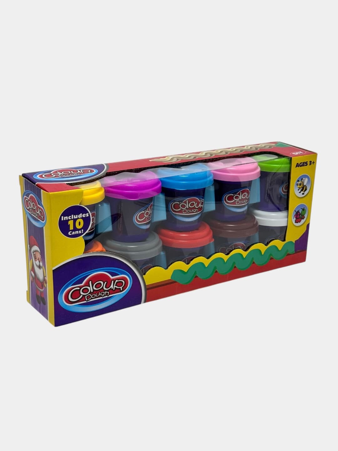Набор пластилина Colour Dough, 10 ярких цветов, для творчества детей от 3 лет, безопасная лепка, подарок — фото 7