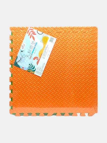 Мягкий пазл-коврик EVA 60x60, развивающий сенсорный, для детской игры и ползания