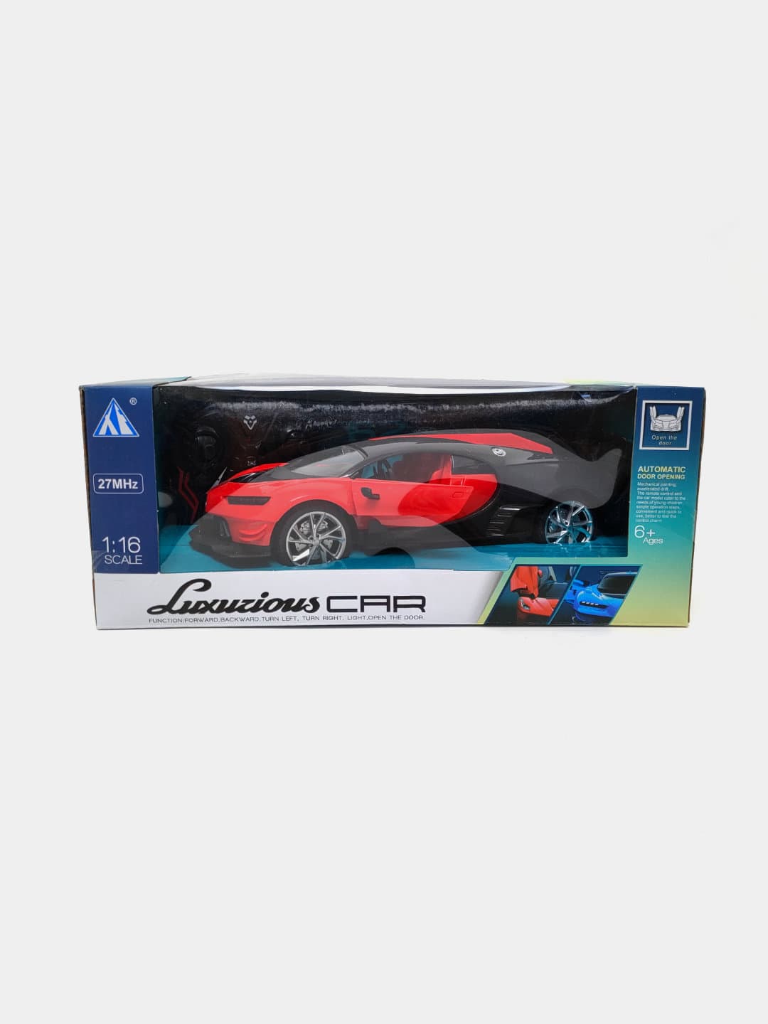 Радиоуправляемый автомобиль Bugatti синий спортивный детский 1:16 — фото 4