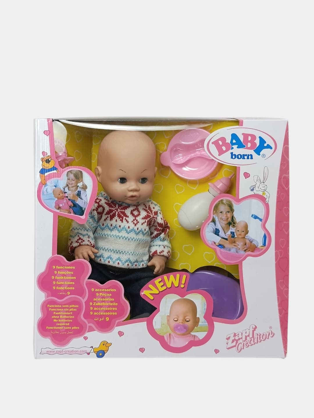 Пупсик Baby Born Интерактивный 9 функций с аксессуарами 30 см — фото 3
