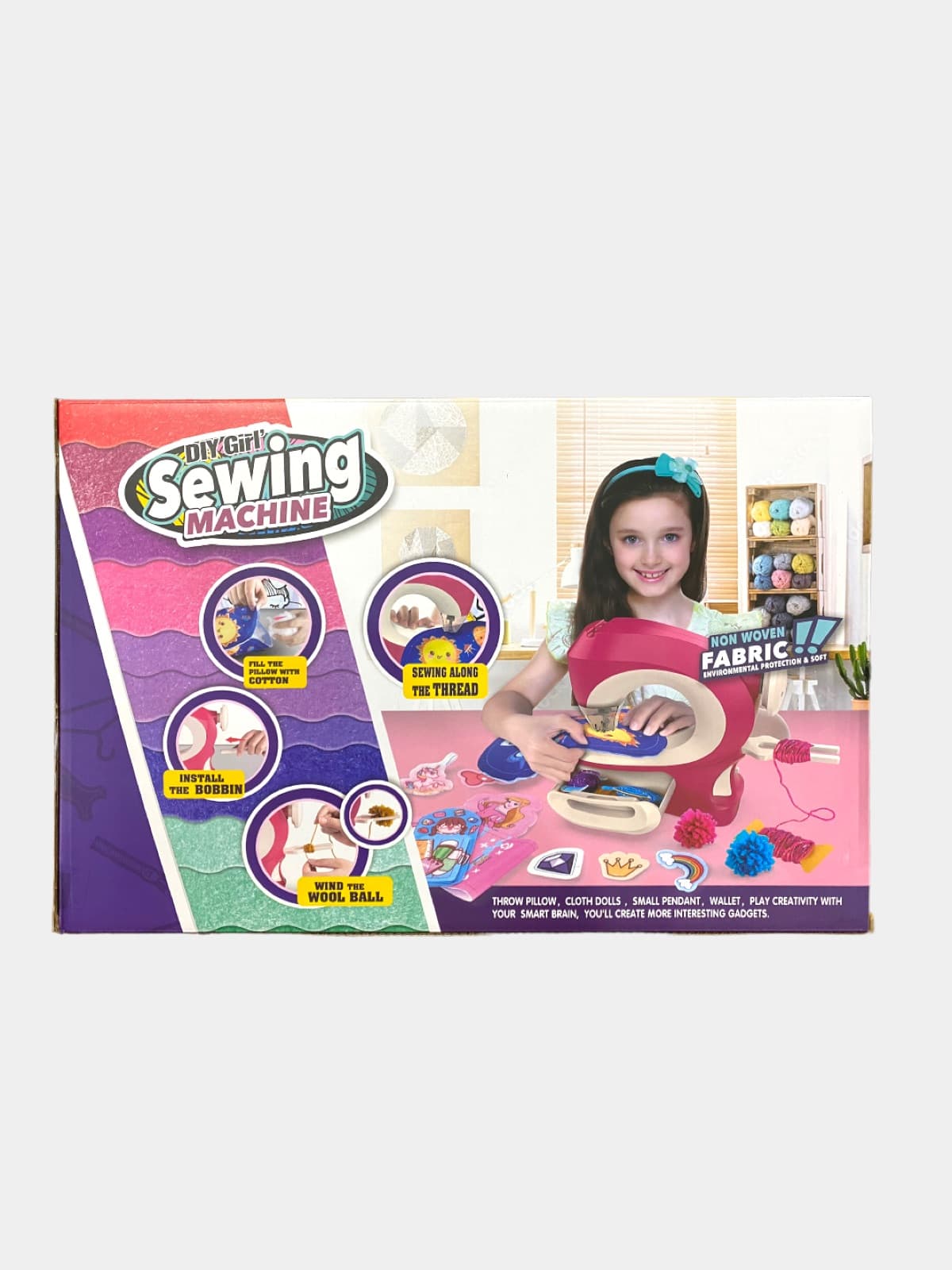 Детская швейная машина DIY Girl's Sewing Machine DS для творчества и ру — фото 2