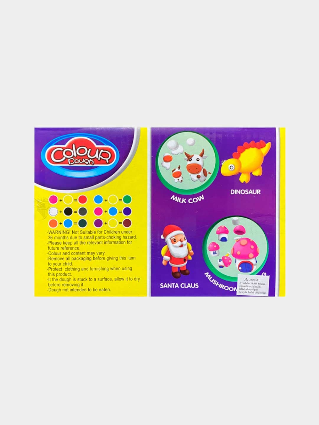 Пластилин мягкий Colour Dough для детского творчества, масса для лепки, 6 цветов — фото 2