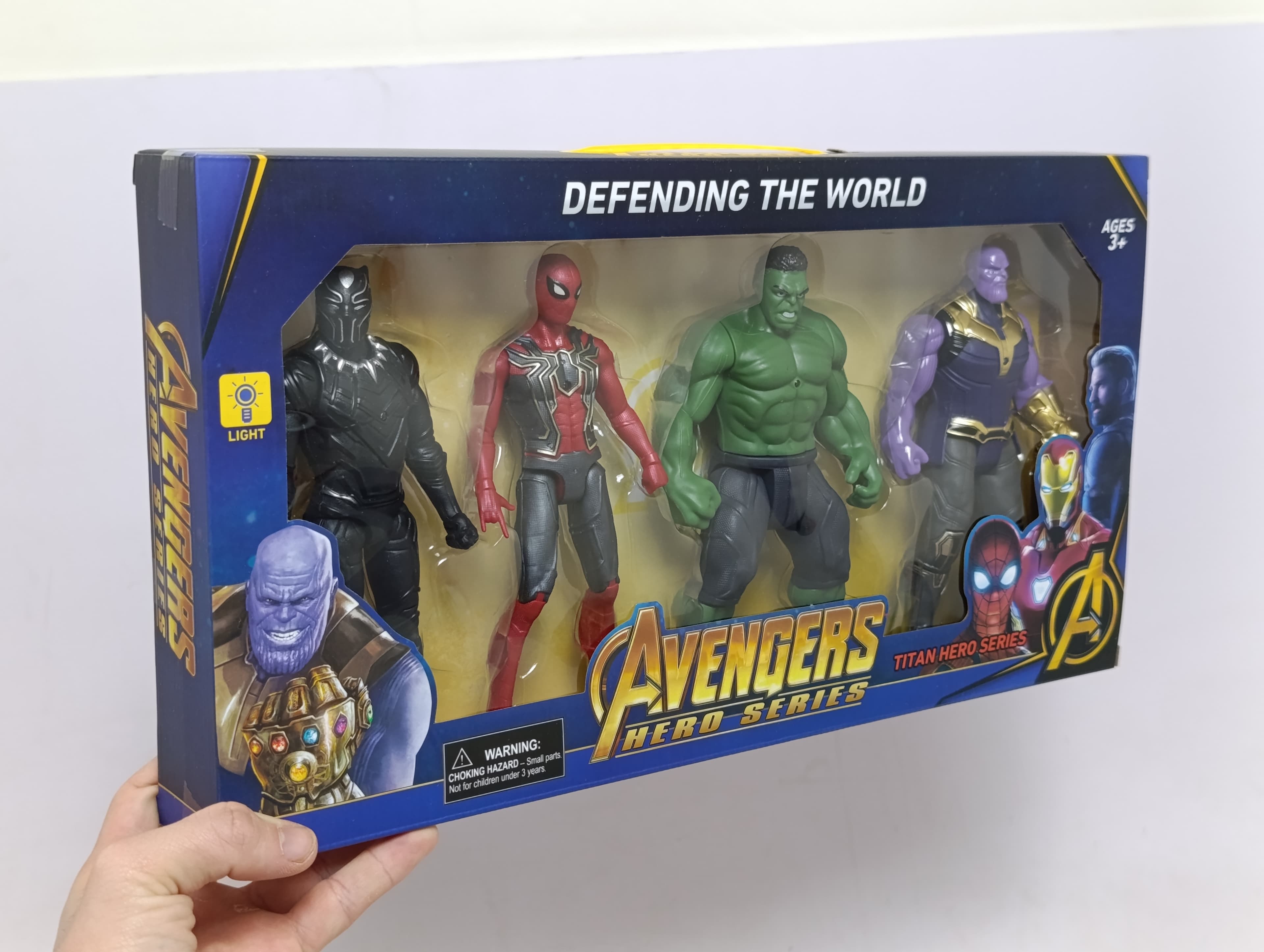 Набор Фигурок Avengers 4 в 1 Железный Человек Капитан Америка Паук