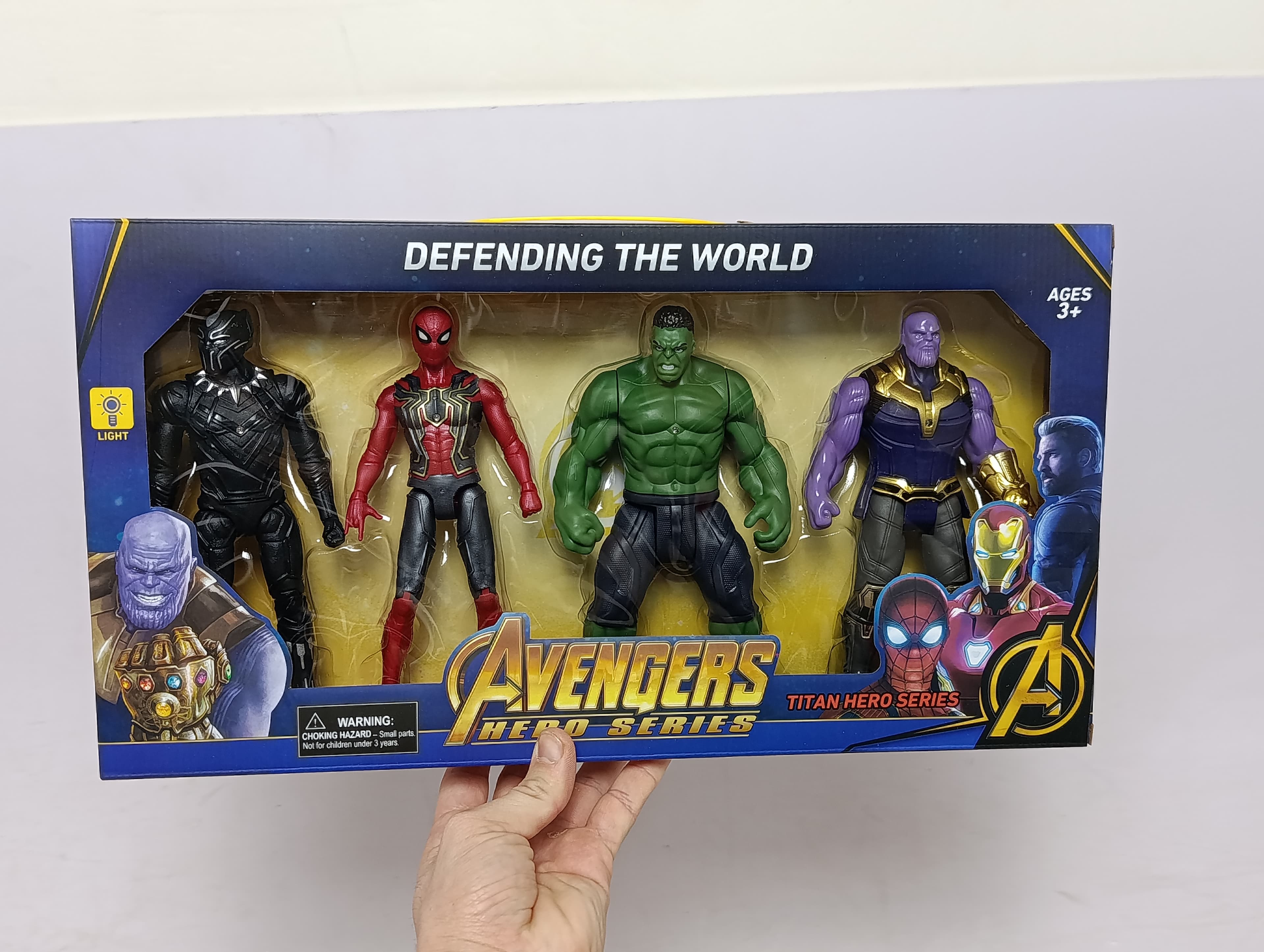 Набор Фигурок Avengers 4 в 1 Железный Человек Капитан Америка Паук — фото 2