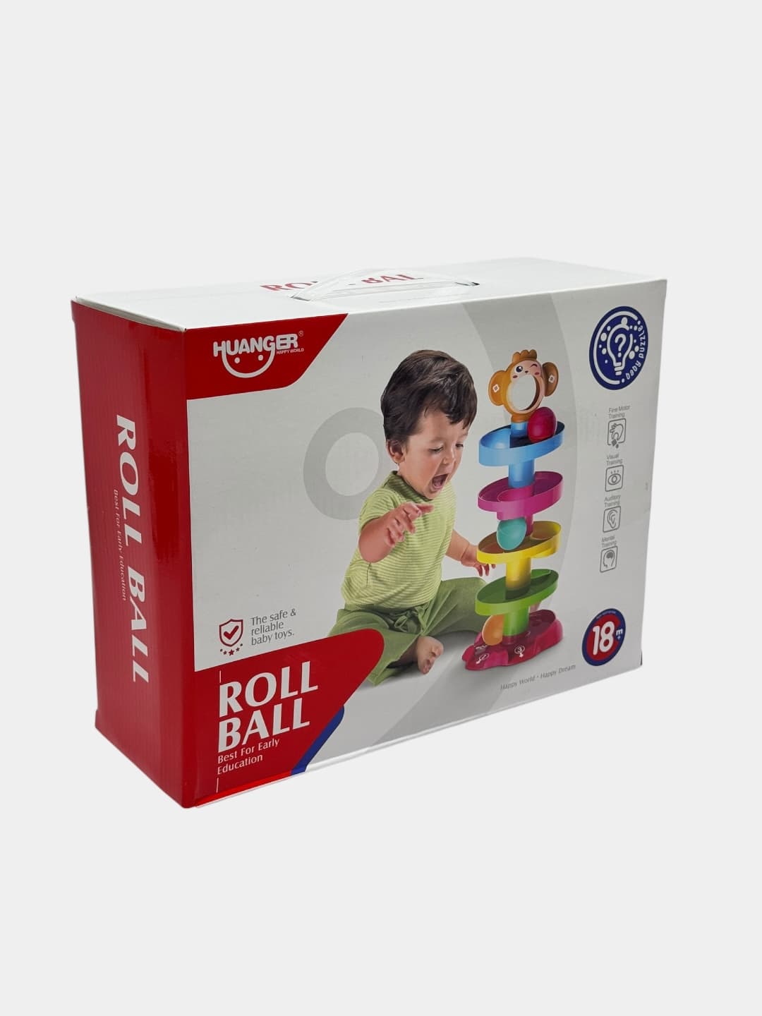 Башня с шариками Roll Ball, Развивающая игрушка с логикой и моторикой, Для детей от 18 месяцев