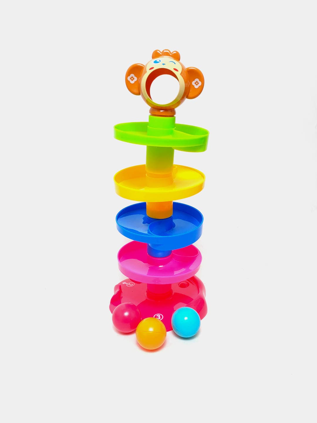 Башня с шариками Roll Ball, Развивающая игрушка с логикой и моторикой, Для детей от 18 месяцев — фото 2