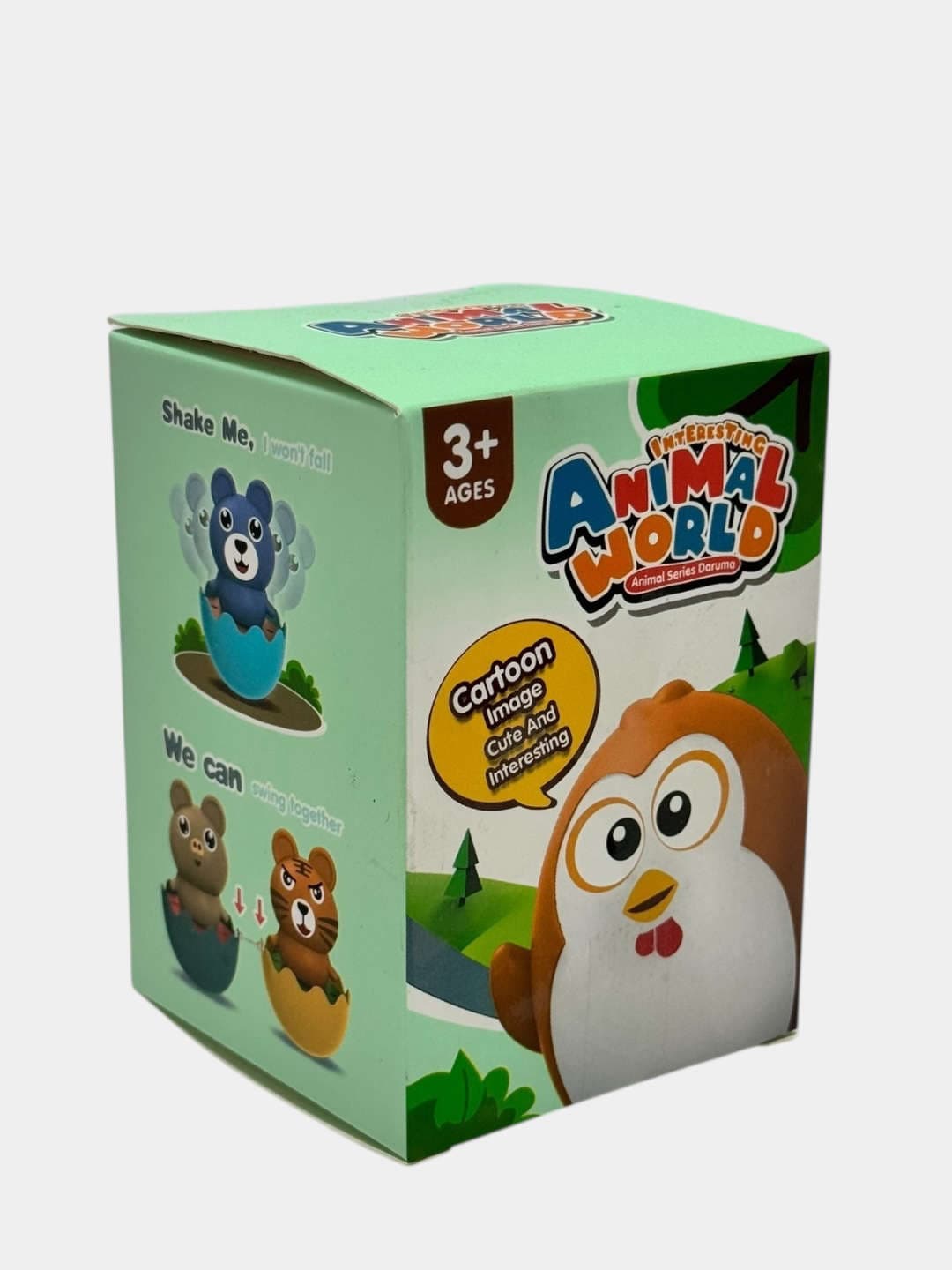 Неваляшка Animal, Безопасная развивающая игрушка, Для детей от 3 лет, Устойчивое основание — фото 4