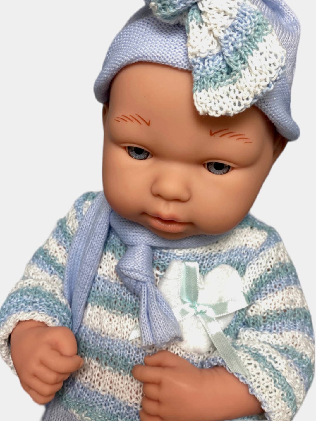 Пупсик Pure Baby реалистичная кукла в одежде, 36 см — фото 3