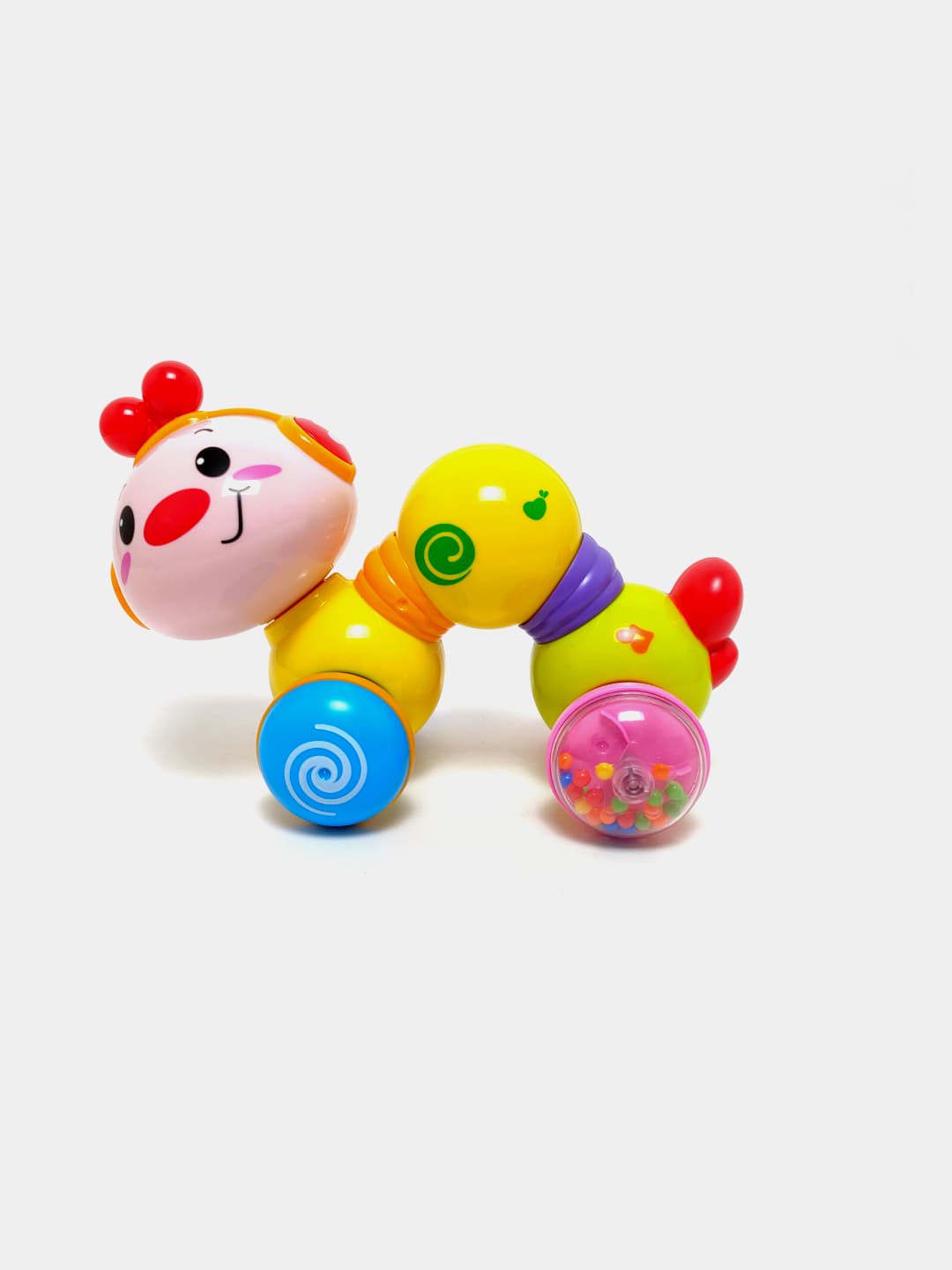 Развивающая игрушка Червячок Hola, Музыкальный механизм Press-and-Go, Для детей 6-24 месяца — фото 3