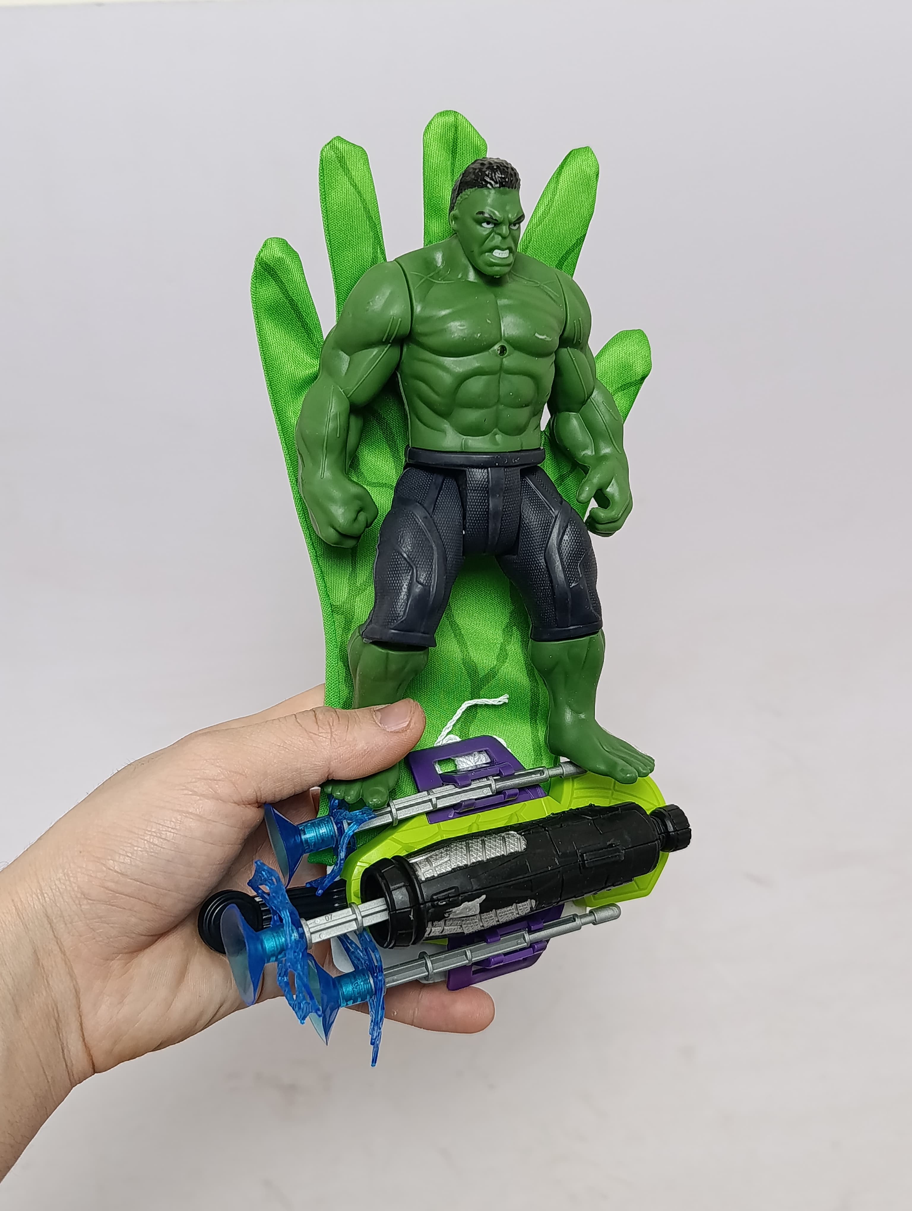 Набор Халк и перчатка, Маска, фигурка, костюм, Для фанатов Marvel от 3 лет Развитие воображения — фото 5