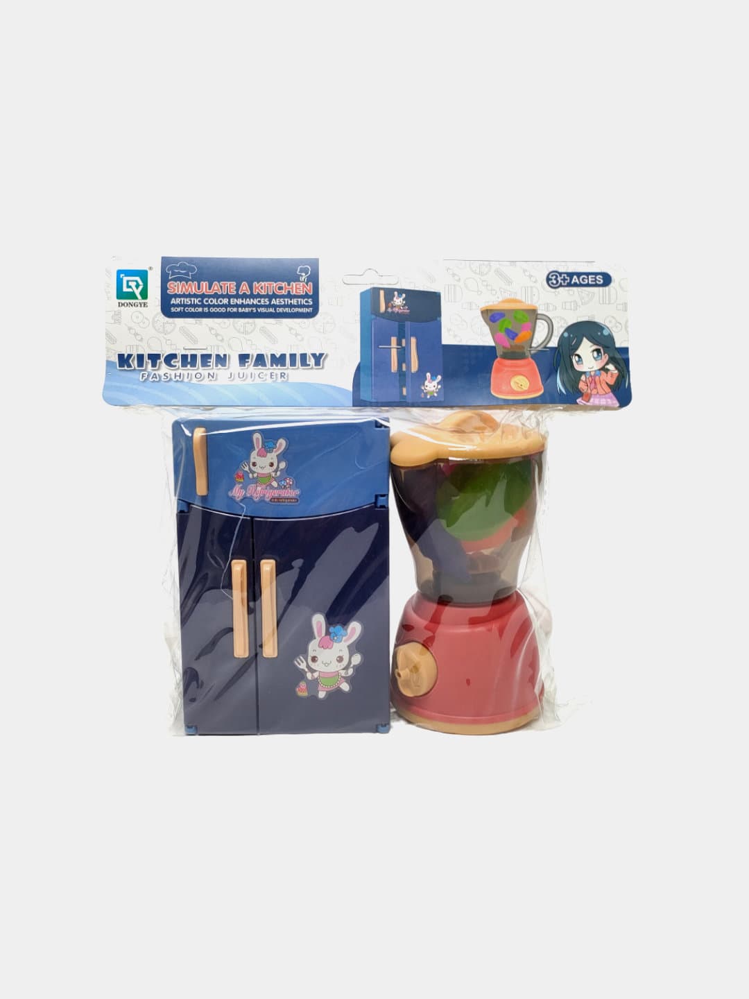 Игровой набор Холодильник с миксером Kitchen Family DONGYE для детей
