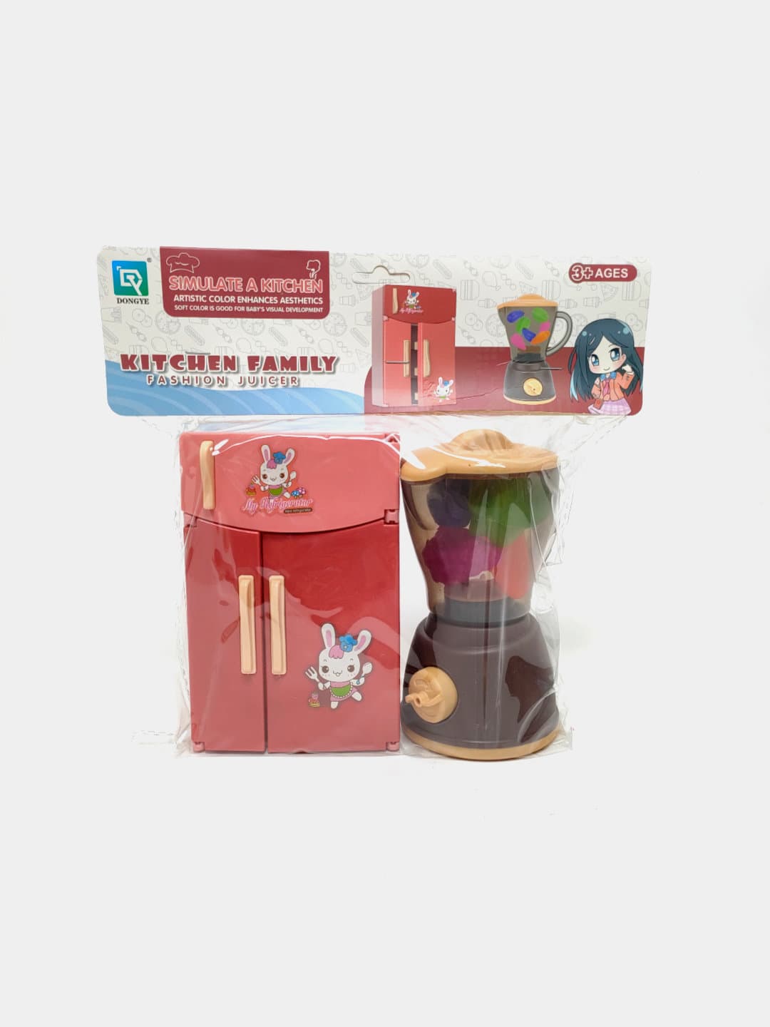 Игровой набор Холодильник с миксером Kitchen Family DONGYE для детей — фото 2