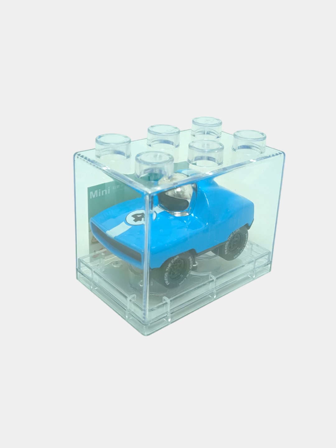 Металлическая машинка инерционная Mini Alloy Car в боксе-конструкторе для мальчиков