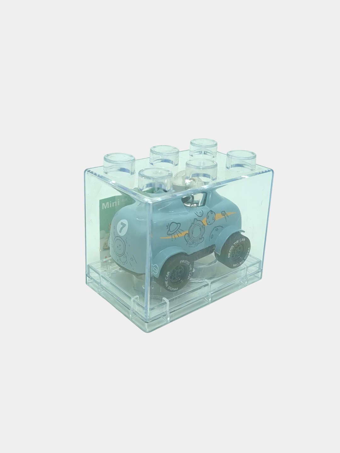 Металлическая машинка инерционная Mini Alloy Car в боксе-конструкторе для мальчиков — фото 8