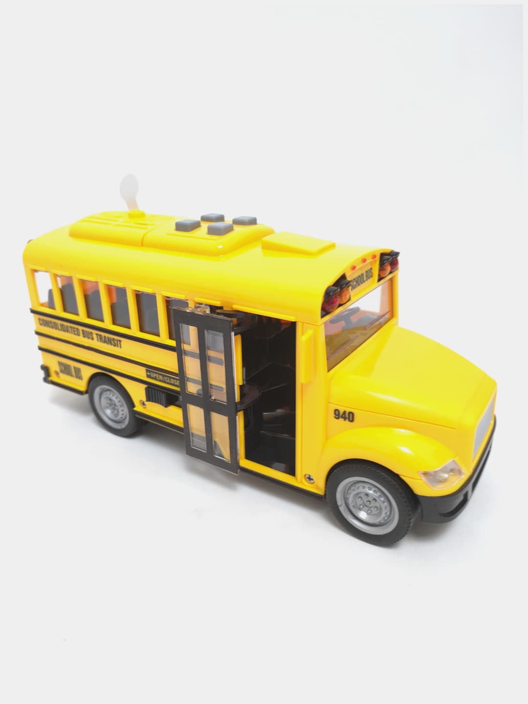 Игрушечный автобус Wenyi City Service Сити инерционный со светом и звуком — фото 9