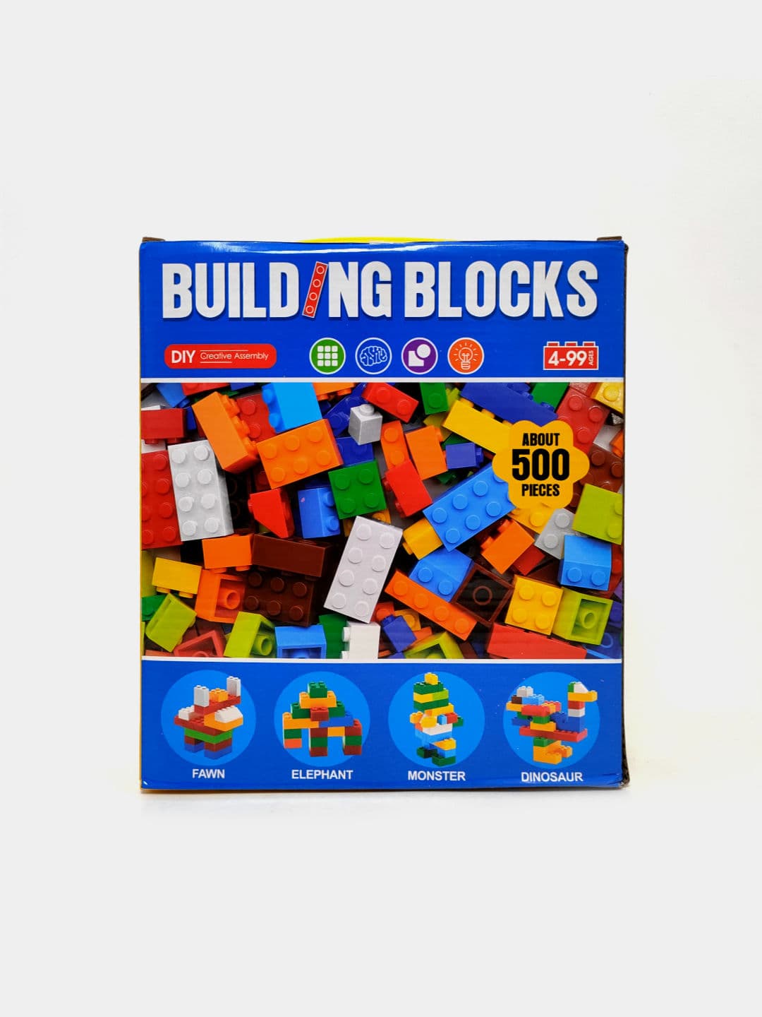 Конструктор Building Blocks 500 деталей, развивающий мелкую моторику и мышление, для детей от 4 лет — фото 4