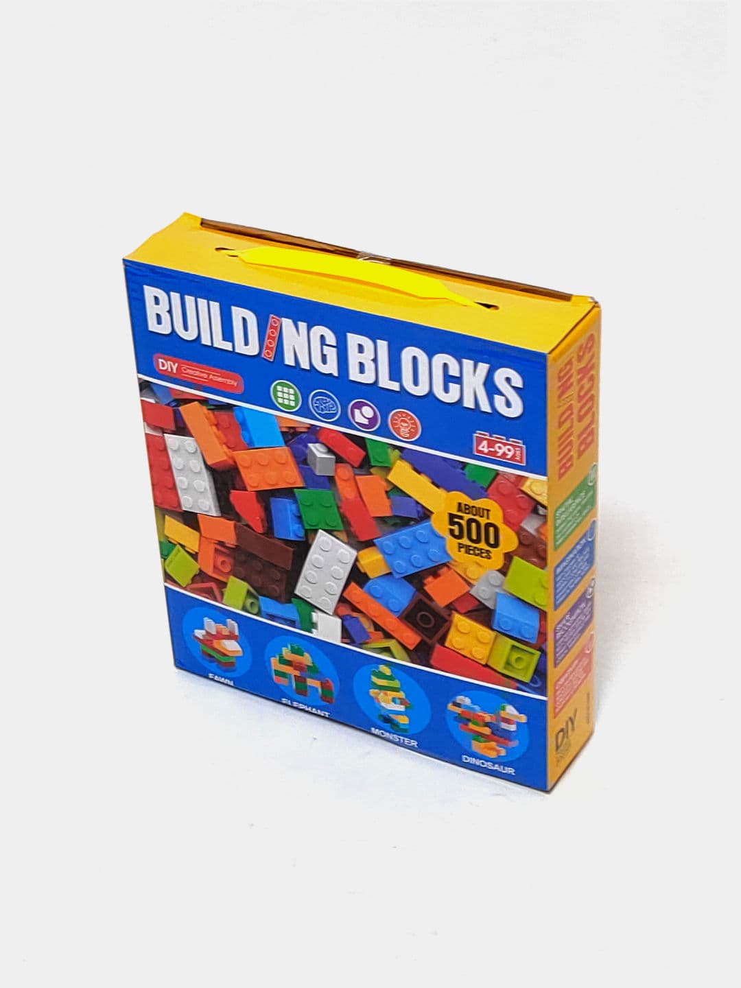 Конструктор Building Blocks 500 деталей, развивающий мелкую моторику и мышление, для детей от 4 лет — фото 5