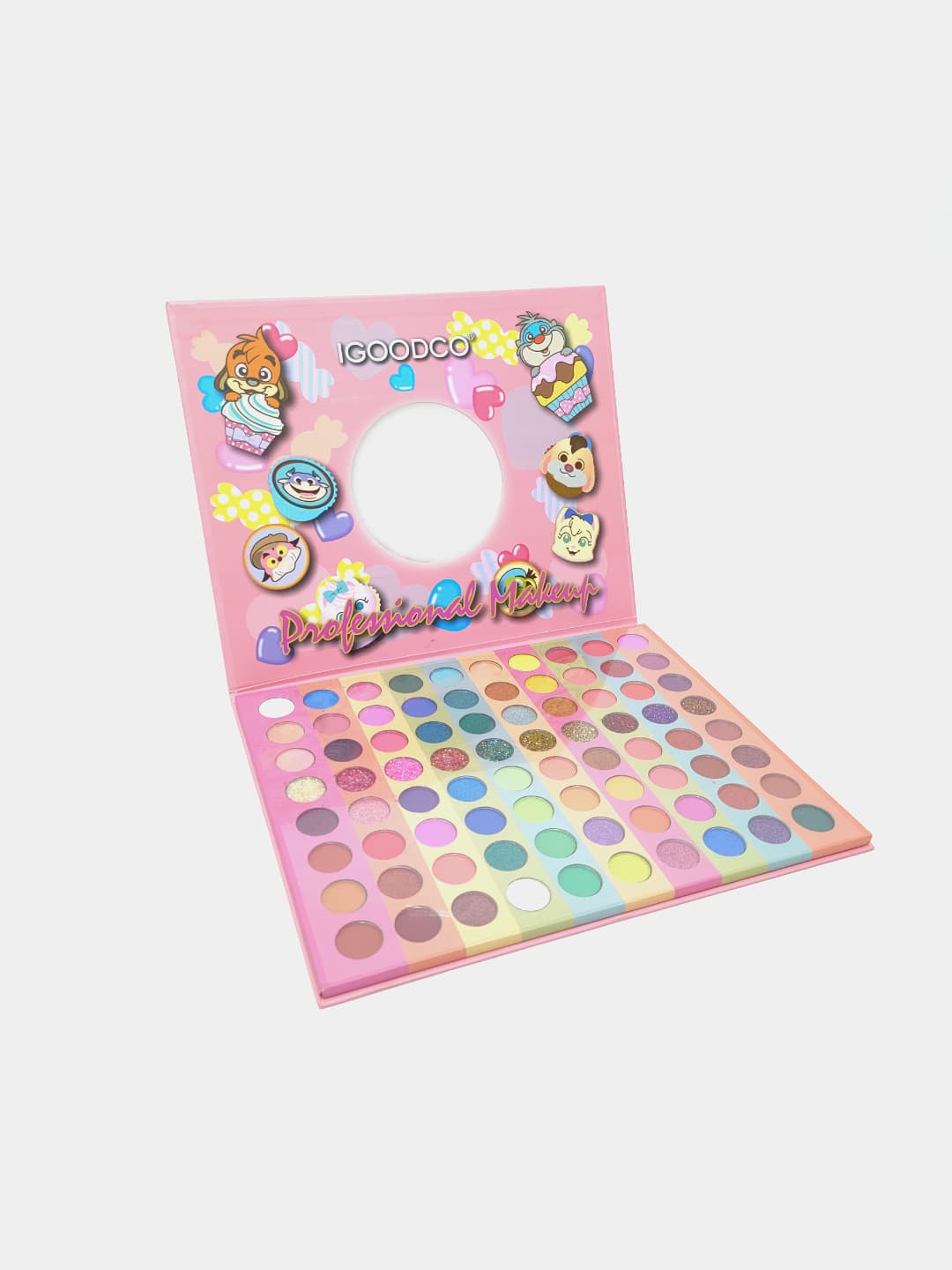 Набор детской косметики IGOODCO Professional Makeup, палетка теней для век, 80 оттенков — фото 2