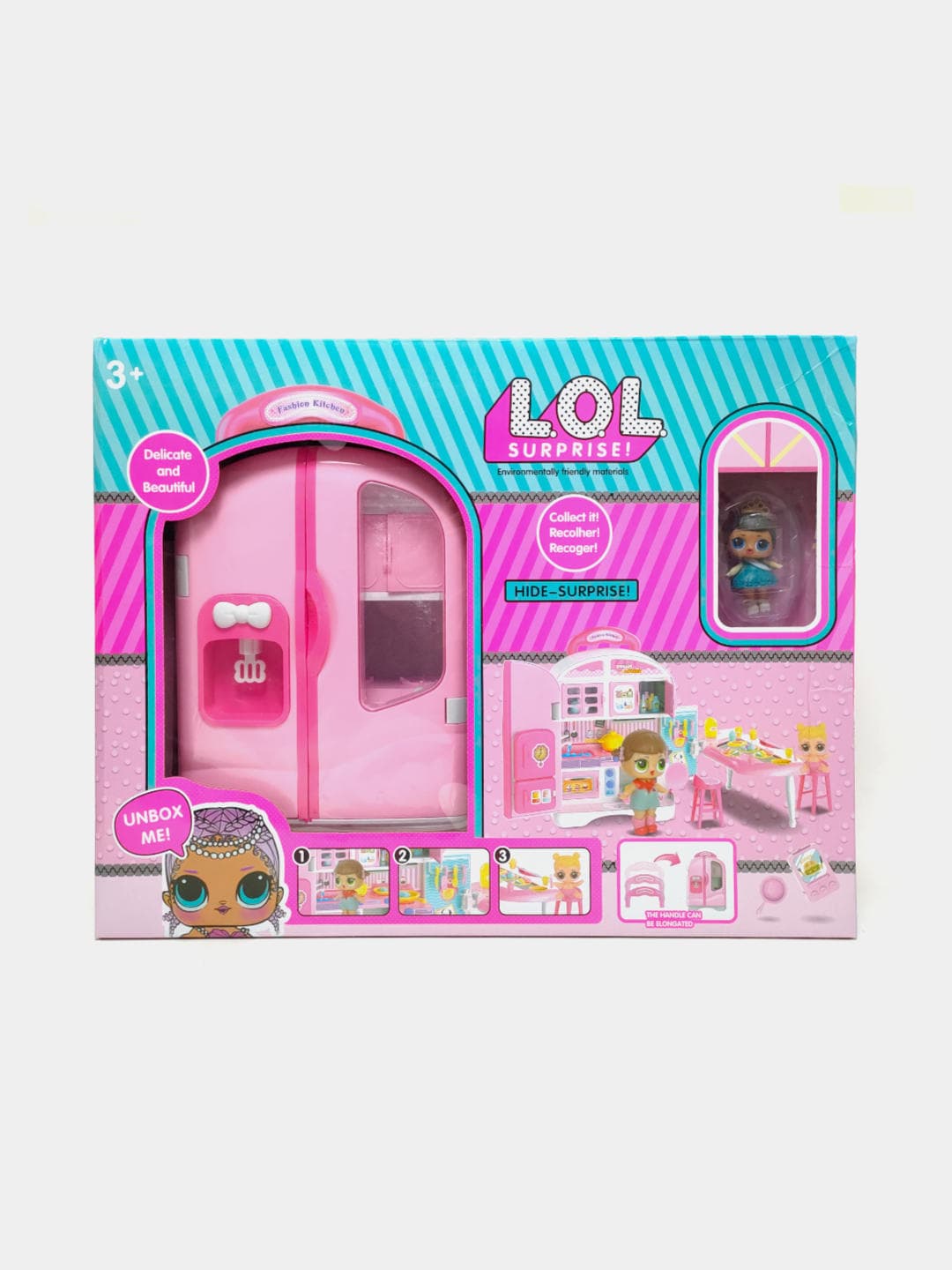 Игрушечный холодильник ЛОЛ LOL Surprise Fashion Kitchen с аксессуарами для кукол — фото 2