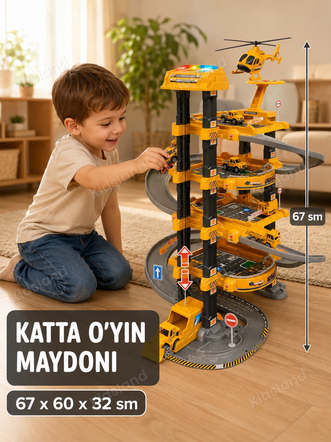 Многоуровневый игровой набор Garage City, Парковка с машинками и лифтом, Для детей от 3 лет — фото 2