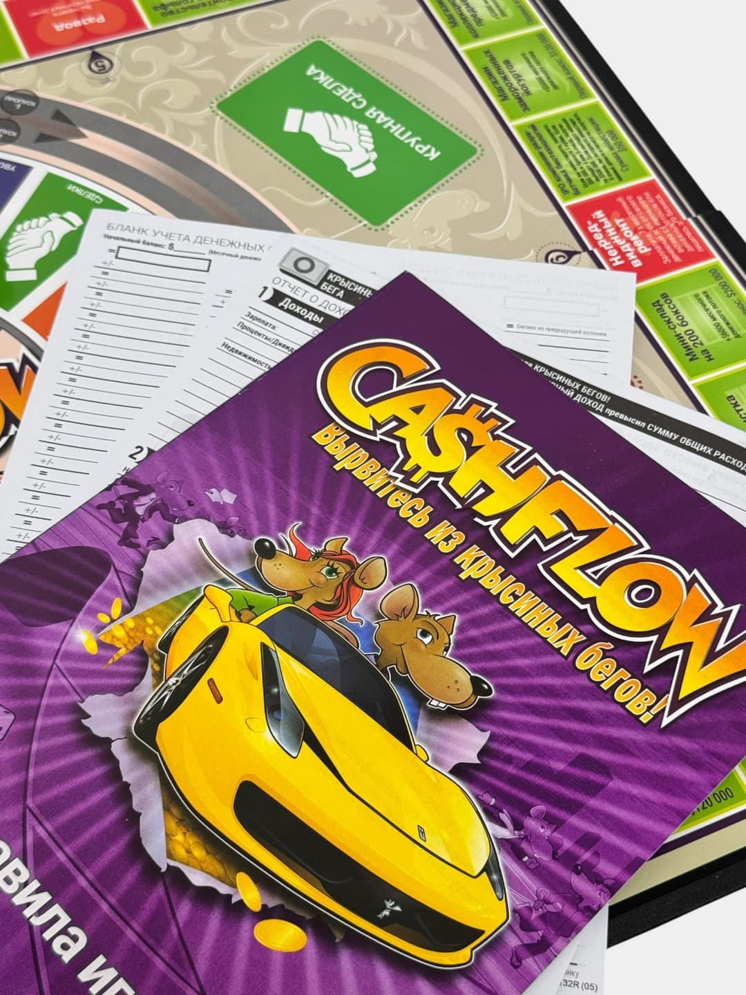 Настольная игра Cash Flow, Обучающая финансовая стратегия, Семейная игра для детей от 8 лет, Развивает логику и навыки счета — фото 10