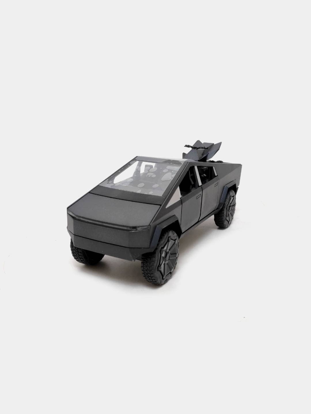 Металлическая игрушечная машина Tesla Cybertruck музыкальная для детей — фото 2