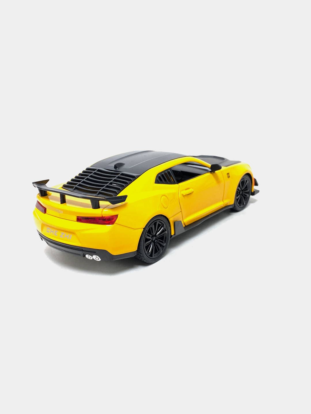 Машинка коллекционная Chevrolet Camaro ZL1 1LE 1:24 желтая металлическая. — фото 2