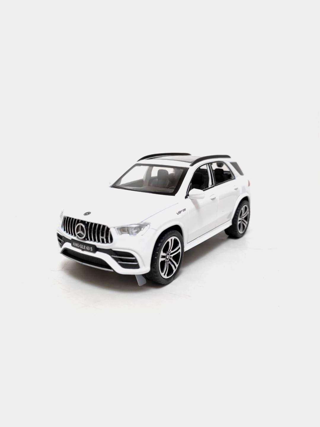 Детская модель Mercedes GLE 63S черная, металл, интерактивная 25 см. — фото 4